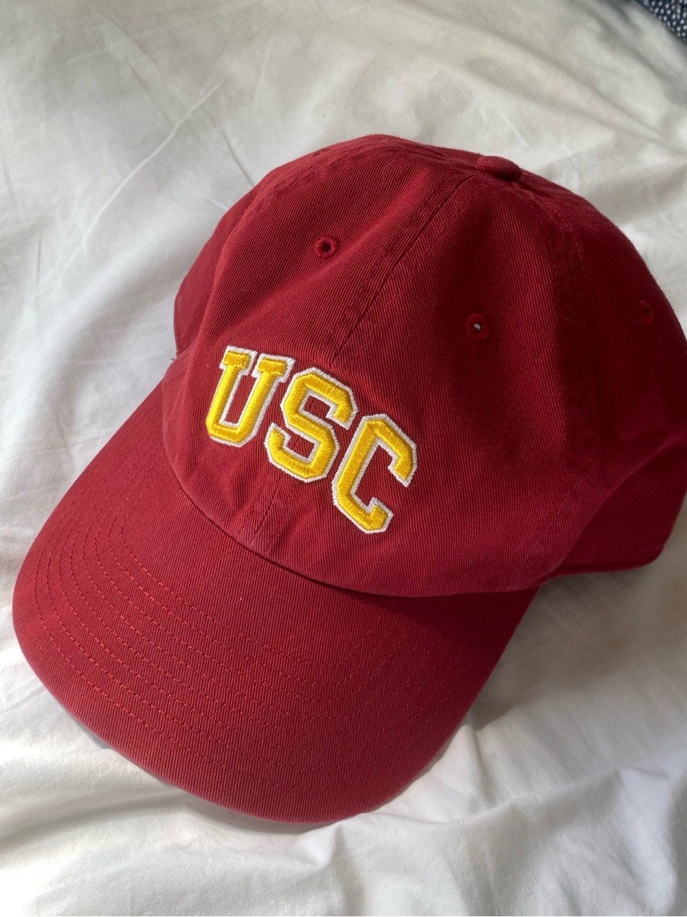 '47 USC Adjustable Red Dad Cap with Yellow & White Embroidery